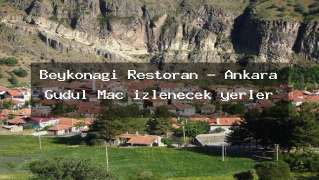 Beykonagı Restoran – Ankara Güdül Maç izlenecek yerler