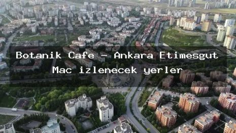 Botanik Cafe – Ankara Etimesgut Maç izlenecek yerler