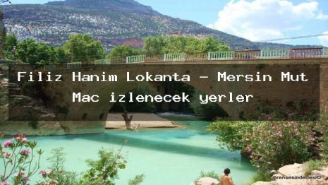 Filiz Hanım Lokanta – Mersin Mut Maç izlenecek yerler