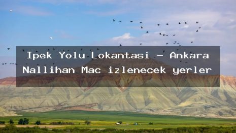 İpek Yolu Lokantası – Ankara Nallıhan Maç izlenecek yerler