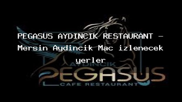 PEGASUS AYDINCIK RESTAURANT – Mersin Aydıncık Maç izlenecek yerler
