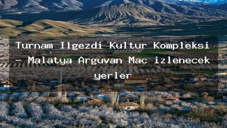 Turnam İlgezdi Kültür Kompleksi – Malatya Arguvan Maç izlenecek yerler
